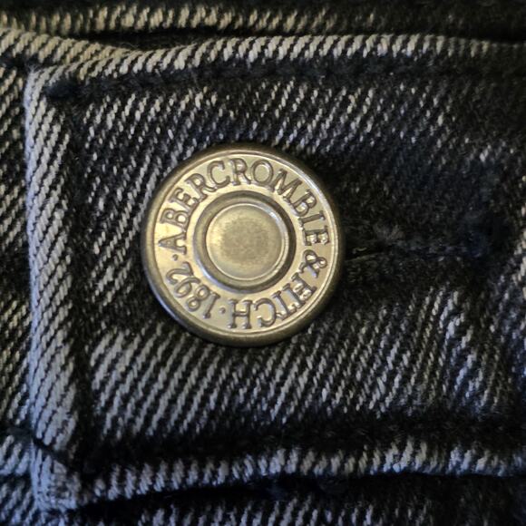 Abercrombie & Fitch ’80s Mom Jean Women’s 24 Ultra High Rise Dark Wash - Picture 2 of 7